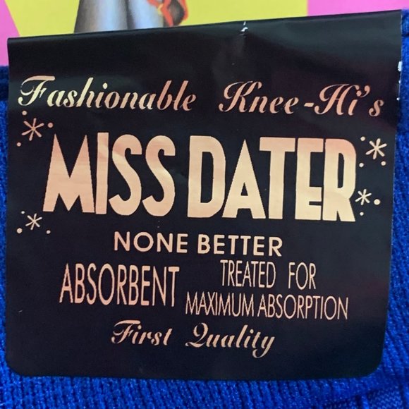 SET OF 2 Vintage Judi Rosen NY Colored Nylon Stockings Miss Dater Socks - Picture 4 of 4